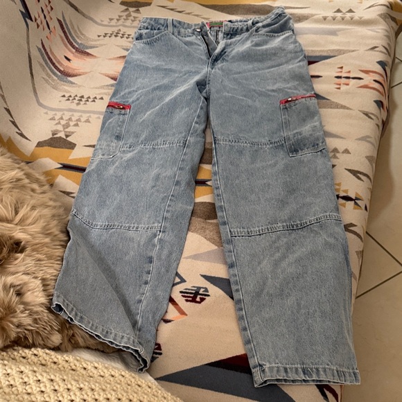 Empyre Light Blue women's  Jeans with Red Accents - Picture 2 of 4